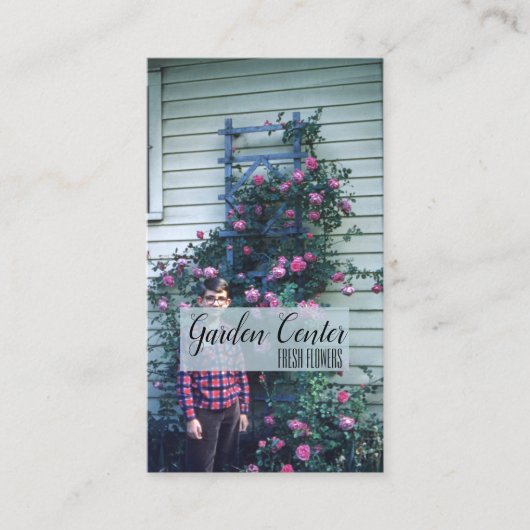 Rose Frische Blume Antiquitäten Visitenkarte (Vorderseite)