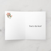 Rose Frohe Muttertag gefaltete Folien-Feiertagskar (Innen Abgelegt)