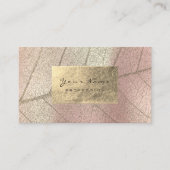 Rose Frühe Sepia Gold Foil Botanisches Delikat Visitenkarte (Vorderseite)