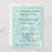 Rose Frühjahr Frische Verlobung Einladung (Rückseite)