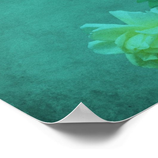 Rose fügen Ihren eigenen Text oder Ihren eigenen K Poster (Ecke)