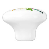 Rose für Aquarellfarben Keramik Keramikknauf (Seitenansicht)