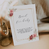 Rose für Babysignatur, Babydusche Einladung