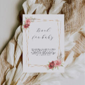 Rose für Babysignatur, Babydusche Einladung