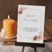 Rose für Babysignatur, Babydusche Einladung