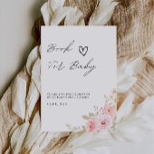 Rose für Babysignatur, Babydusche Einladung