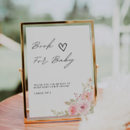 Rose für Babysignatur, Babydusche Einladung