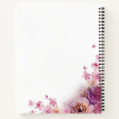 Rose für benutzerdefinierte Aquarell-Blume Elegant Notizblock (Rückseite)