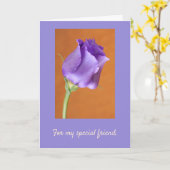 Rose für besondere Freunde wird gut Karte (Gelbe Blume)