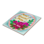 Rose für besondere Mamas Fliese (Seite)