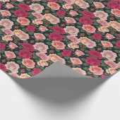 Rose für Blumendesign einfach schön Geschenkpapier (Ecke)