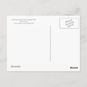 Rose für Blumenspielgeräte Vintage Blume Postkarte (Rückseite)