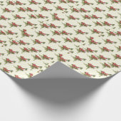 Rose für das Wrapping von Gelbstreifen Geschenkpapier (Ecke)
