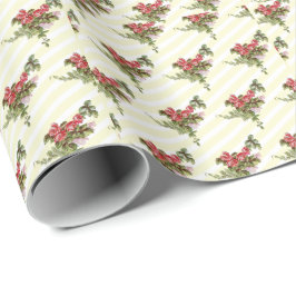 Rose für das Wrapping von Gelbstreifen Geschenkpapier