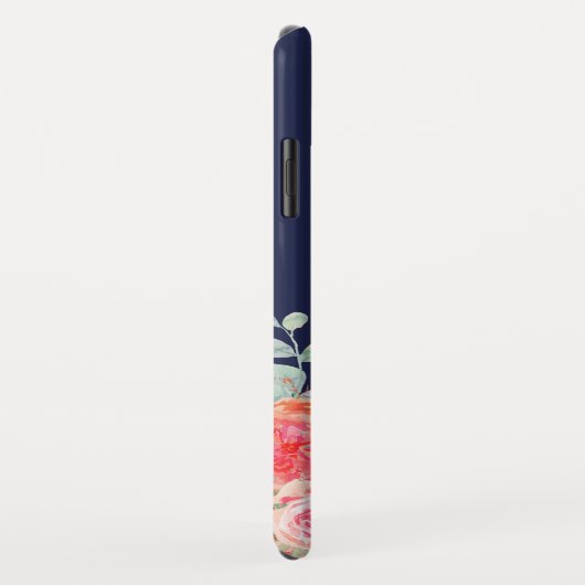 Rose für den Blumenseegel Monogram Case-Mate iPhone Hülle (Hinten/Rechts)