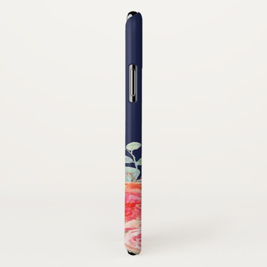 Rose für den Blumenseegel Monogram Case-Mate iPhone Hülle (Hinten/Rechts)