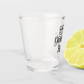 Rose für den Geburtstag Schnapsglas (Links)