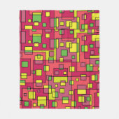 Rose für den Namen Rosa Limettengrün Mod Abstrakt Fleecedecke (Vorderseite)