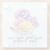 Rose für den Untersetzer der Mutter (Rückseite)