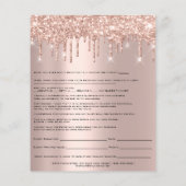 Rose für den Verzicht auf Freistellungsformulare Flyer (Hinten)