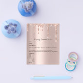 Rose für den Verzicht auf Freistellungsformulare Flyer (Einzeln)