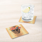 Rose für den Zuckerschmuck Rechteckiger Pappuntersetzer (Vor Ort)