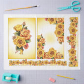 Rose für Design der Decoupage-Serie 1 Seidenpapier (Basteln)