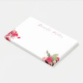 Rose für die Blumenbearbeitung Post-it Klebezettel (angewinkelt)