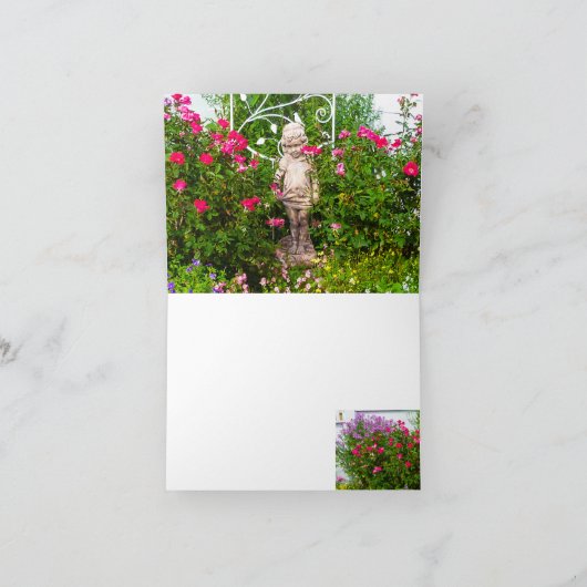 Rose für ein kleines Mädchen Karte (Innenseite)