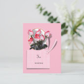 Rose für eine besondere Person am Muttertag Postkarte (Stehend Vorderseite)