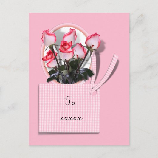 Rose für eine besondere Person am Muttertag Postkarte (Vorderseite)