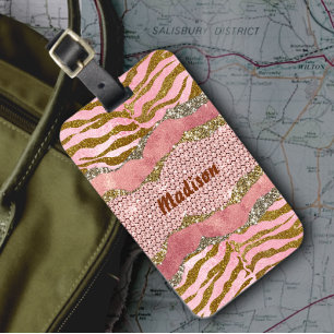 Rose für Elegangliterblüten Gepäckanhänger