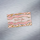 Rose für Elegangliterblüten Magnetische Visitenkarte (Beispiel)