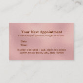 Rose für Elegangliterblüten Terminkarte (Rückseite)