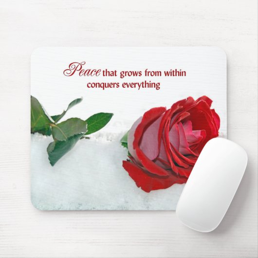 Rose für Frieden Mousepad (Mit Mouse)