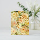 Rose für Frieden Postkarte (Stehend Vorderseite)