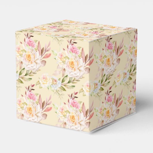 Rose für Gastgeschenk Geschenkschachtel (Rückseite)