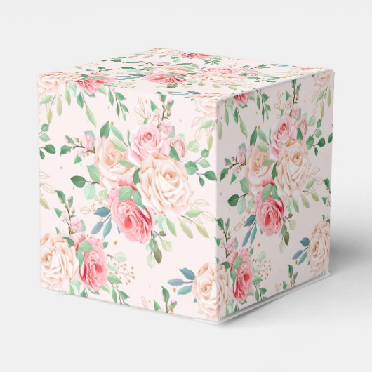 Rose für Gastgeschenk Geschenkschachtel (Rückseite)