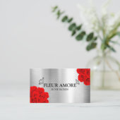 Rose für Geschenke Blume Blumenfelder Visitenkarte (Stehend Vorderseite)