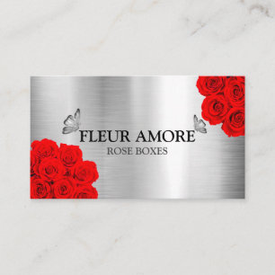 Rose für Geschenke Blume Blumenfelder Visitenkarte