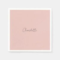 Rose für handgeschriebene Skriptnamen mit Minimali