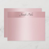 Rose für Handskriptname Vorlage Gold Elegant (Vorne/Hinten)