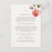 Rose für Hochzeiten Begleitkarte (Vorderseite)