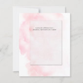 Rose für Hochzeiten Rosa Aquarellwash (Rückseite)