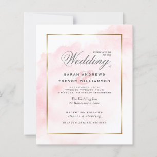 Rose für Hochzeiten Rosa Aquarellwash