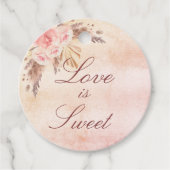 Rose für Hochzeitpampas ist süß Geschenkanhänger (Vorderseite)