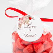 Rose für Hochzeitpampas ist süß Geschenkanhänger