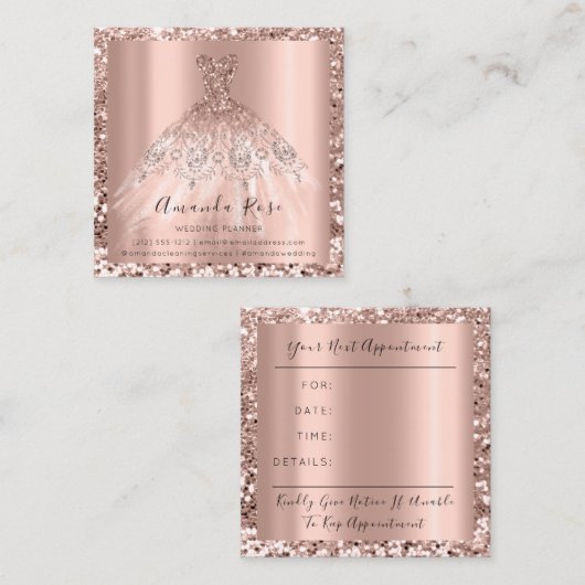 Rose für Hochzeitsfeier Rosa Terminkarte (Vorne/Hinten)