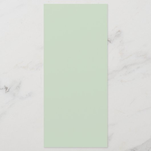 Rose für Hochzeitsfeiern im Wasserfarbenfrohen Menükarte (Rückseite)