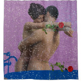 Rose für Ihr Dorm - Hochzeitsgeschenk Idee Duschvorhang (Vorderseite)